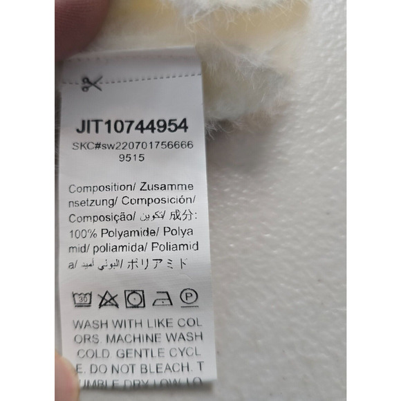 Shein Bae Blouse Women's S Off White Wrap Crossover Long Sleeve Soft Fuzzy NWT - Picture 6 of 11